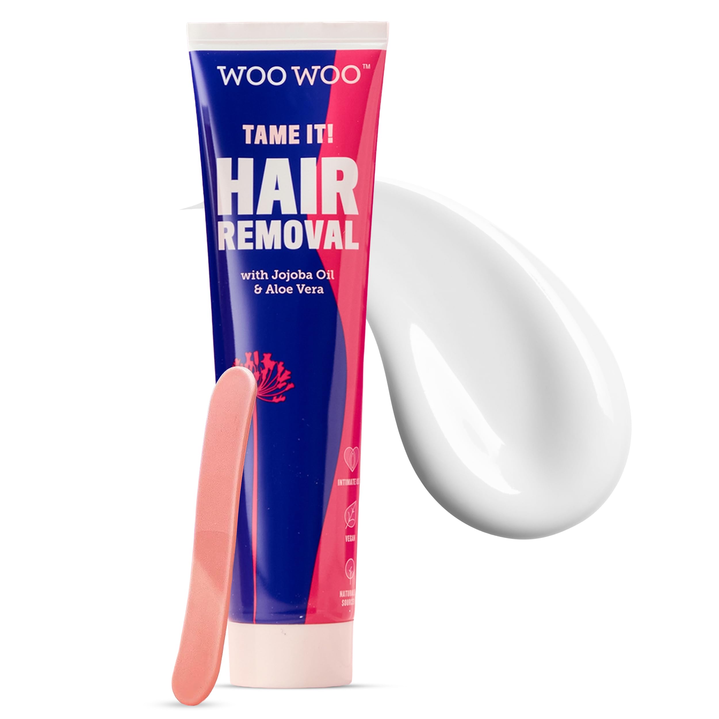 WooWoo Tame It! Vegan Intimate Hair Removal Cream 100 ml (Pack of